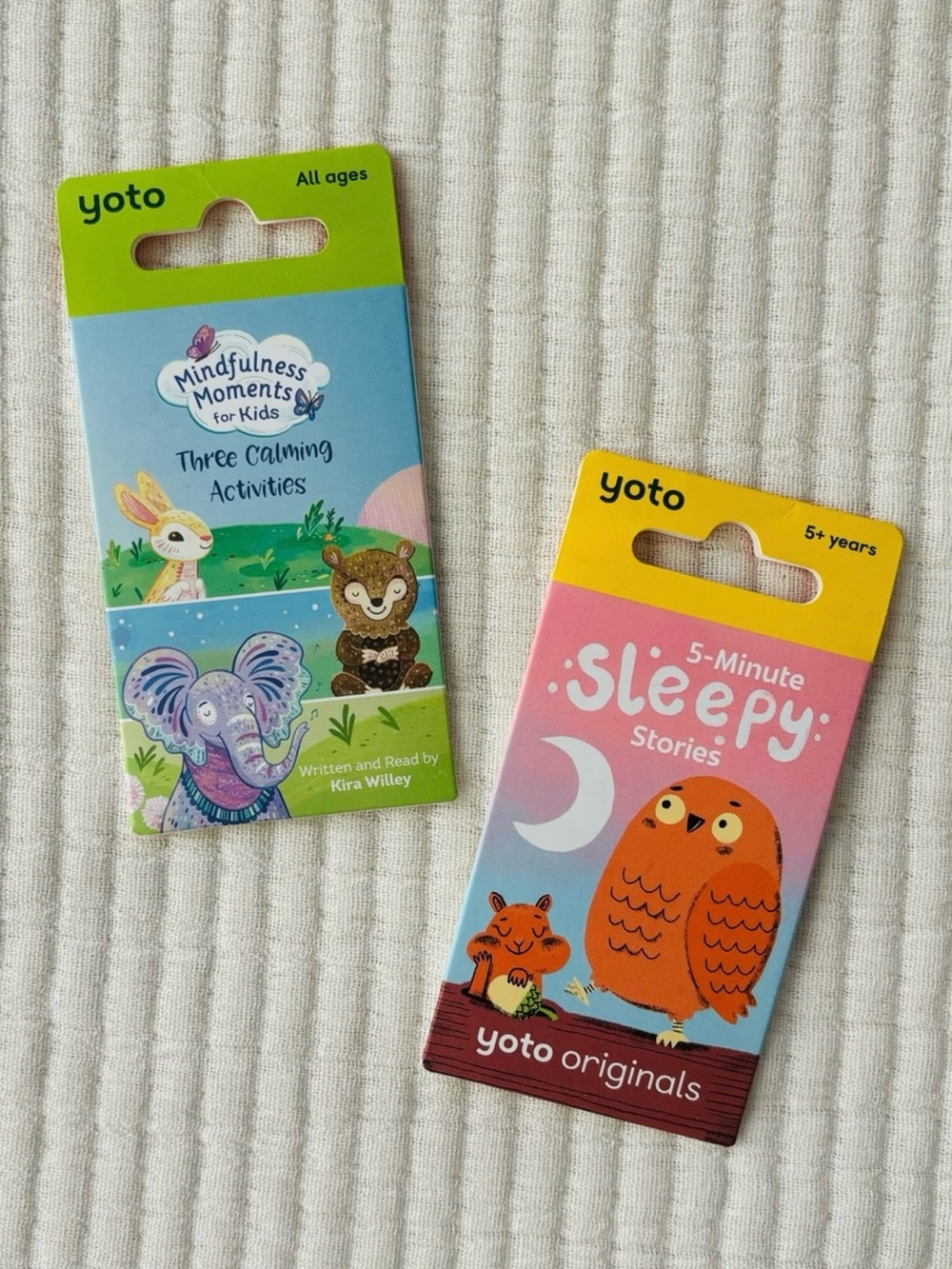 Yoto Cards Mindful Moments for Kids and 5 Minute Sleepy Stories Yoto Originals